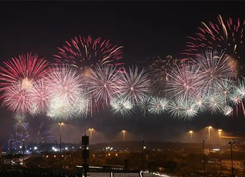 宁国市焰火晚会